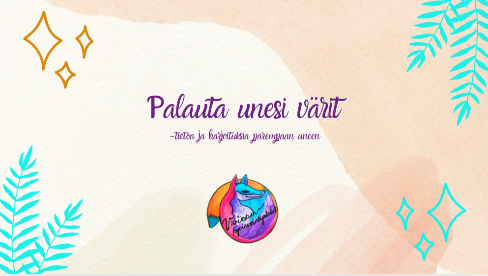 Palauta unesi värit verkkokurssi